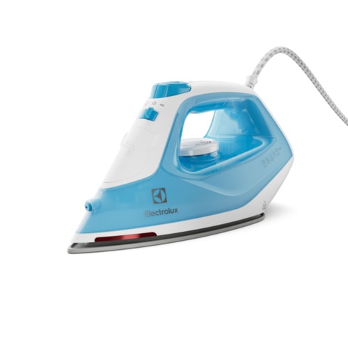 Fier de calcat Electrolux E5SI2-4CB, Care 500, 2300W, talpa ceramica GLISSIUM™ 80, abur continuu 26g/min, jet abur 100g, sistem anti-picurare, albastru