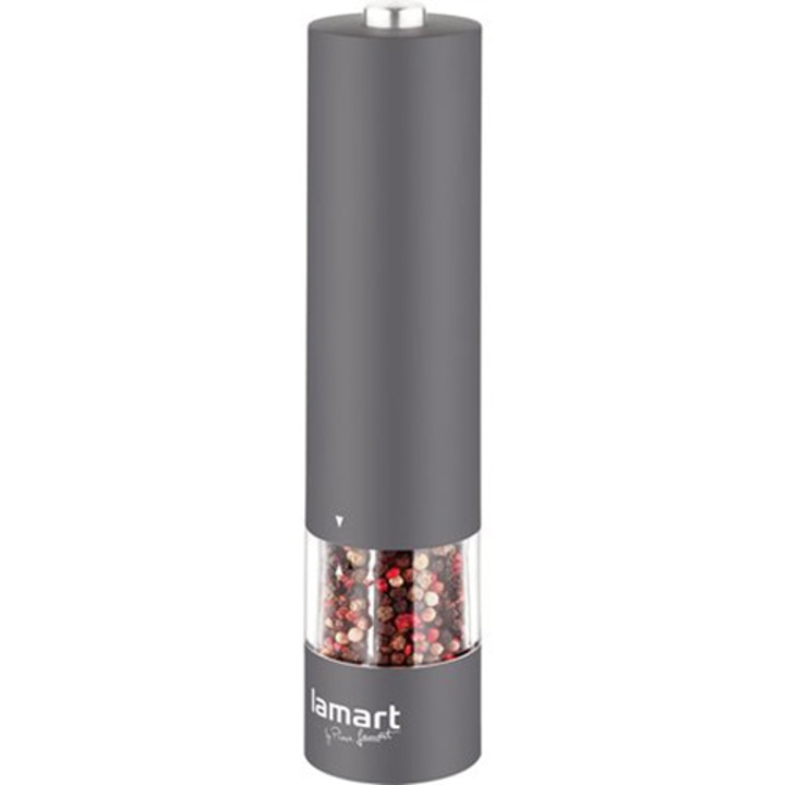 Мелница за подправки Lamart LT7061 RUBER, Електрическа, 22 x 5.3 см, Сив