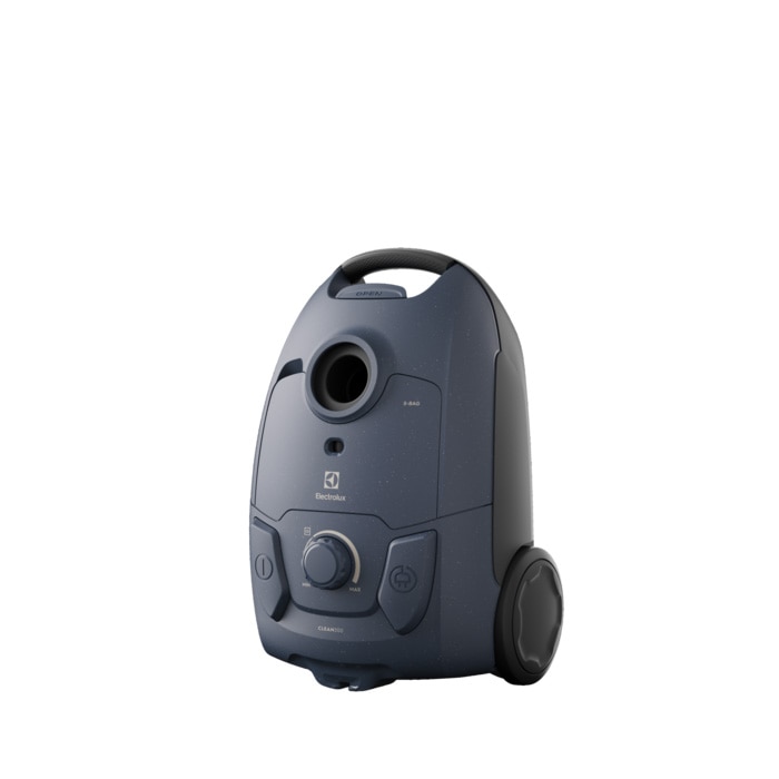 Aspirator cu sac Electrolux Seria 300 EB31C1DB, 750W, 31% plastic reciclat, filtru HEPA lavabil, tub telescopic, rază de actiune 7,5 m, accesorii 2in1 in bord, albastru denim