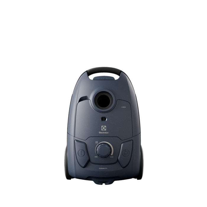 Aspirator cu sac Electrolux Seria 300 EB31C1DB, 750W, 31% plastic reciclat, filtru HEPA lavabil, tub telescopic, rază de actiune 7,5 m, accesorii 2in1 in bord, albastru denim
