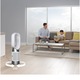 Пречиствател за въздух и нагревател Dyson Purifier Hot+Cool™ Gen1 HP10, 10 степени на скорост, HEPA филтър H13, Магнитно дистанционно управление, Бял
