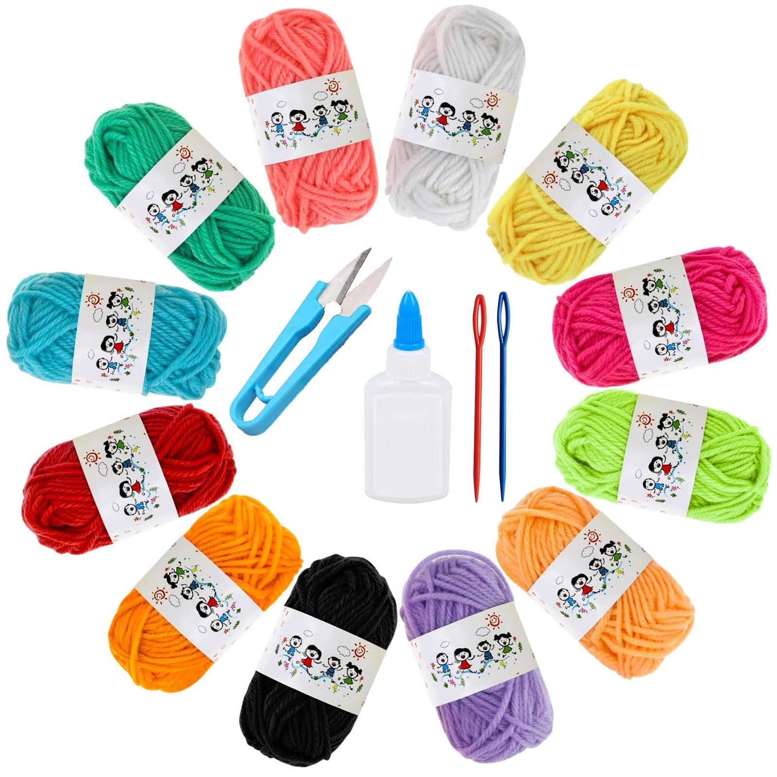 Set fire de crosetat, Axroad Mall, 12 colorate, 20 m lungime / buc