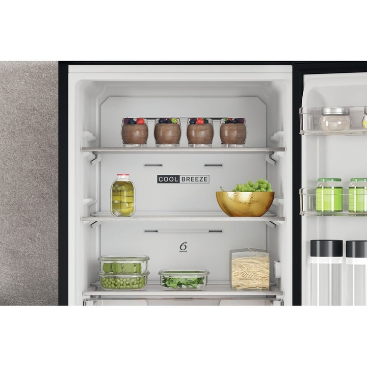 Combina frigorifica Whirlpool W7X 82I K, 335l, NoFrost, clasa energetica E, H 191 cm, Negru