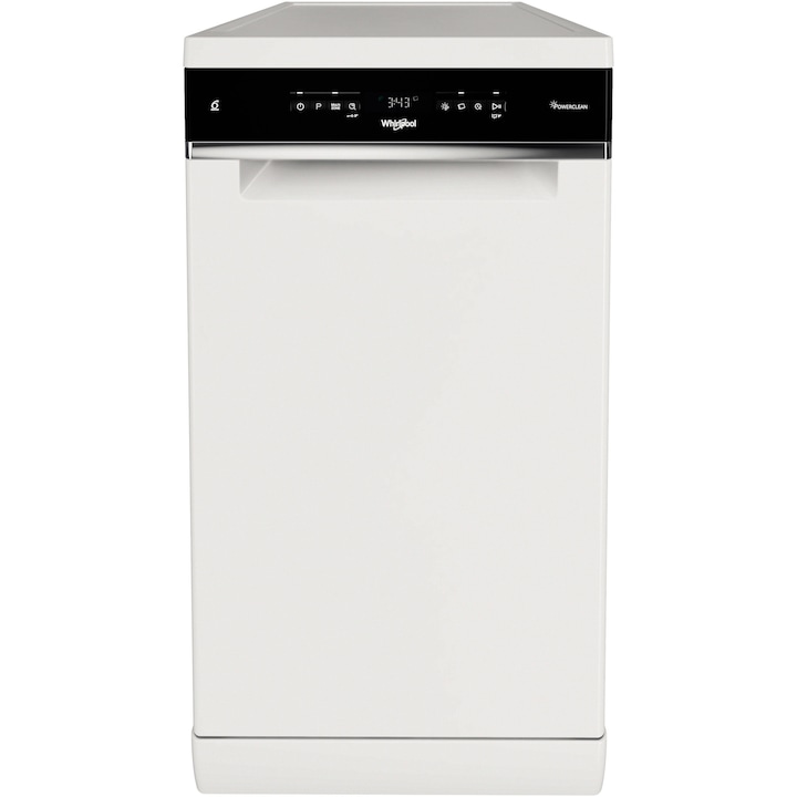 Съдомиялна Whirlpool WSFO 3B23 P, 10 комплекта, 5 програми, Клас E, 45 см, Бял