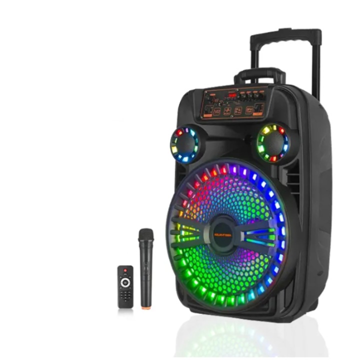 Boxa portabila bluetooth kolov F-1508A, USB, Radio FM, microfon, joc de lumin RGB