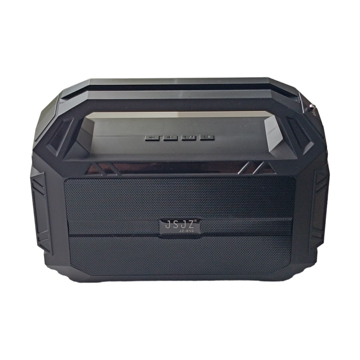 Boxa portabila multifunctionala cu bluetooth si lanterna, radio FM cu antena, USB, slot card TF, incarcare solara