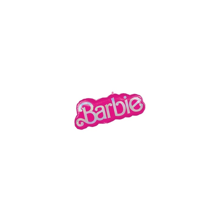 Balon folie banner Barbie, Glitzy Balloons, 68 x 35 cm