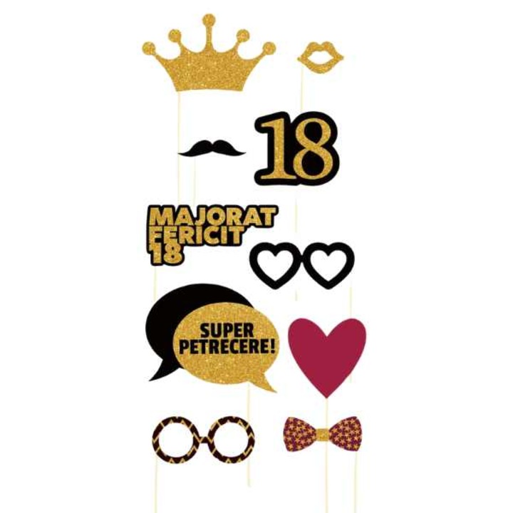 Set 12 propsuri foto majorat 18 ani