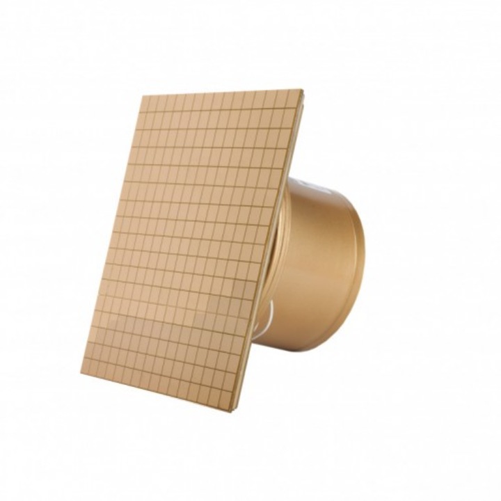 Ventilator de Baie, Imorom, Auriu 4802, cu clapeta antiretur, Debit 169mc/h