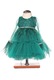 Миди рокля майка-дъщеря (5-6 години) "Ема", пола от тюл и бродирана дантела, Зелен