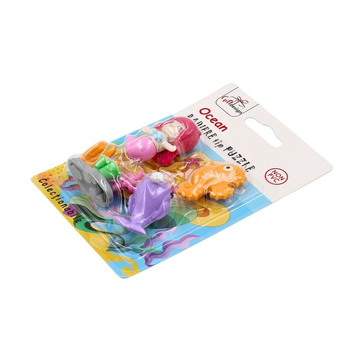 Gyűjthető radírok Óceán lila delfin