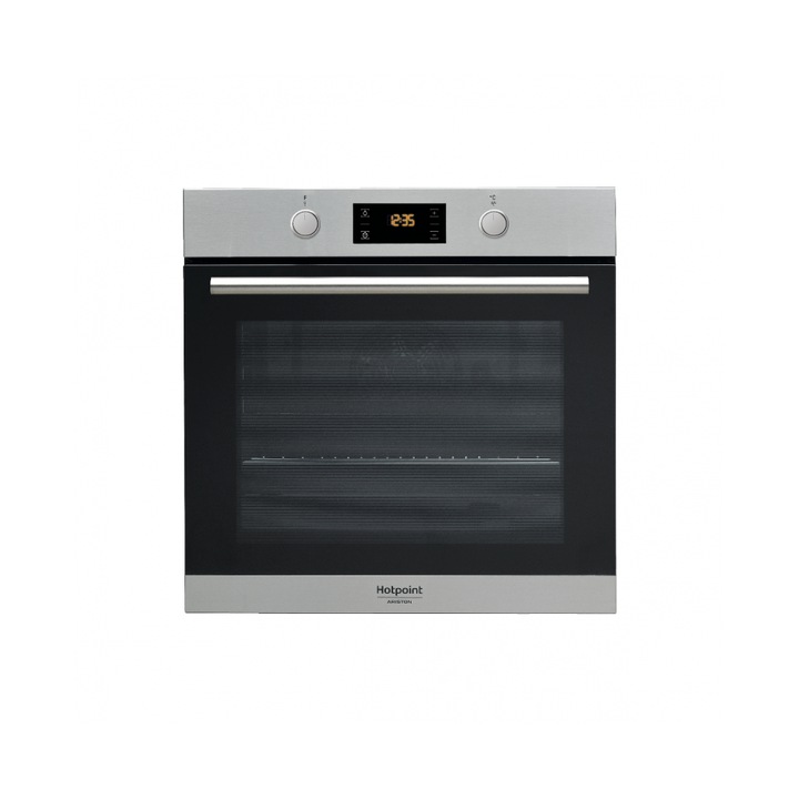 Cuptor incorporabil Hotpoint FA2 841 JH IX HA, Multifunctional, Curatare hidroliza, Grill, Timer, LED, 71 l, Clasa A+, Inox