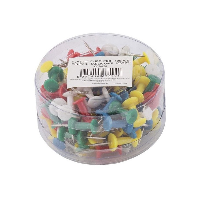 Pioneze, D.Rect, Plastic, 100 buc