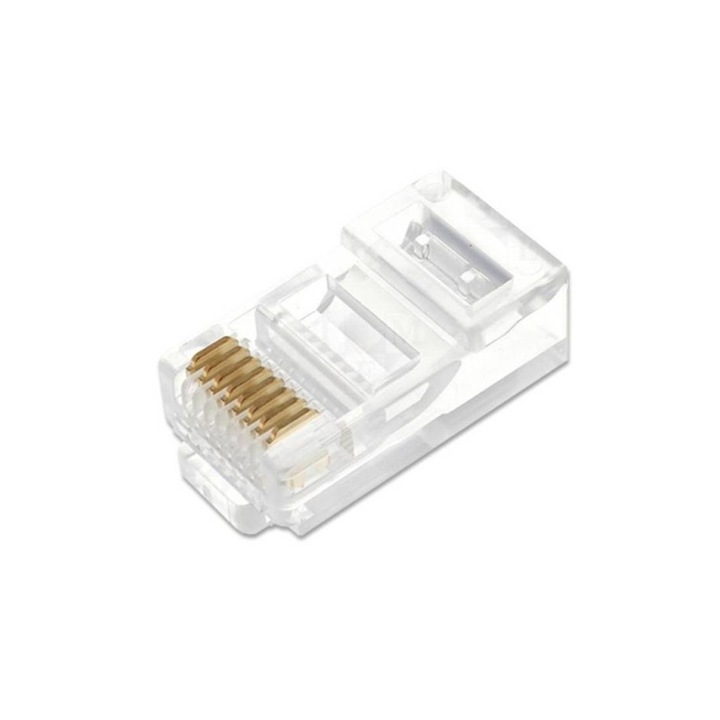 Букса за кабел, PVC, RJ45, 8pin(м), CAT6