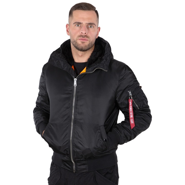 Jacheta barbati Alpha Industries, 2975, Nylon, Negru