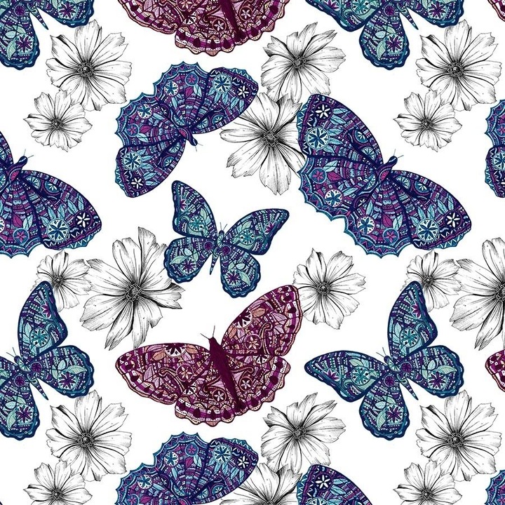 Felicitare Clear Creations, CL0407, Etniczne motyle, cu plic, lucrata manual