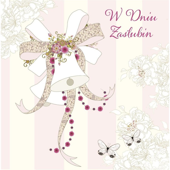 Felicitare, Clear Creations, Patrat, Nunta, Multicolor