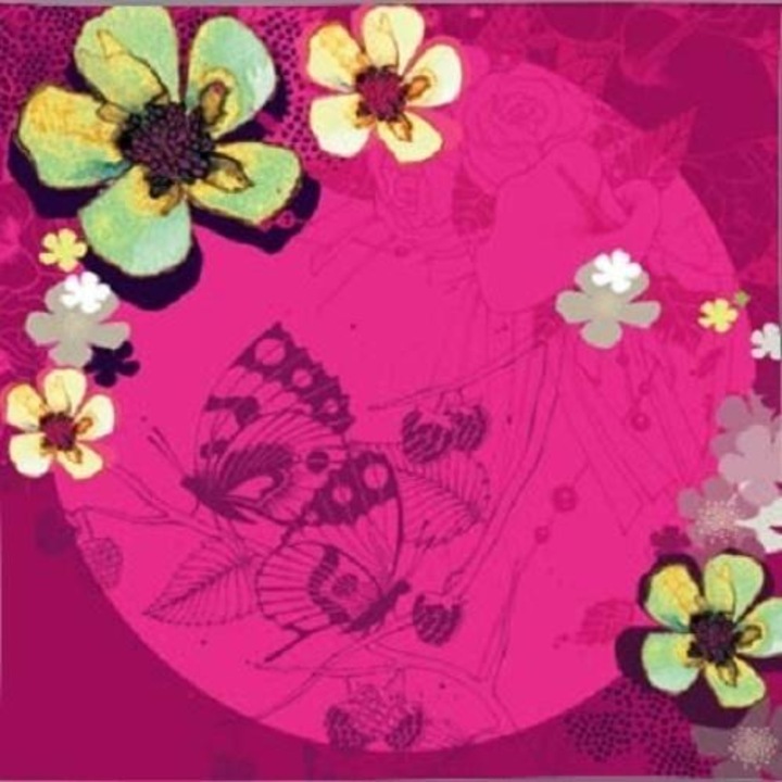 Felicitare, Clear Creations, Model floral, Multicolor