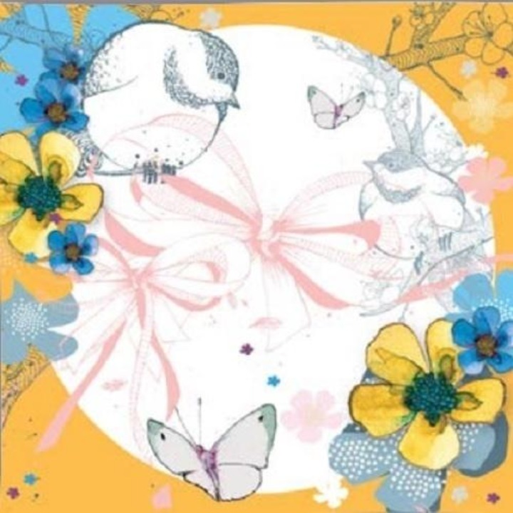 Felicitare, Clear Creations, Model floral, Multicolor