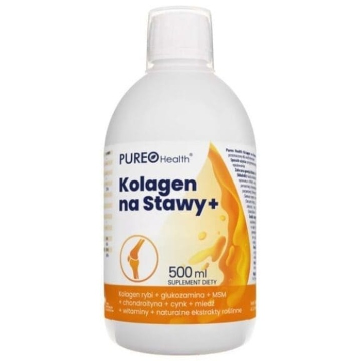 Supliment alimentar pentru articulatii Pureo Health Kolagen na Stawy+, lichid, 500 ml