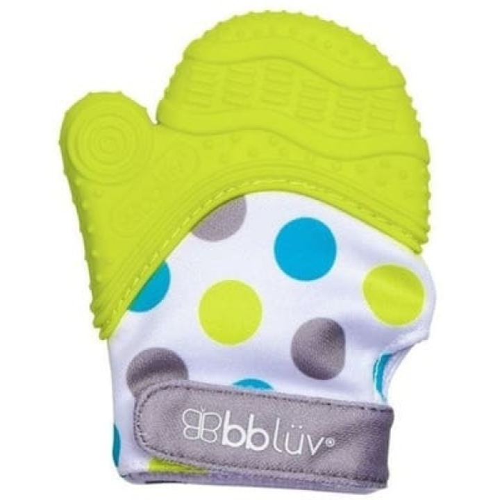 Manusa dentitie Bbluv Gluv, sensorial, set cu saculet, 7.6x10.7x2cm