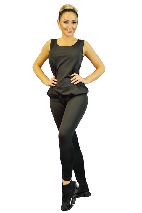 Compleu dama, WildFashion, Poliester, 3455, Negru, XS