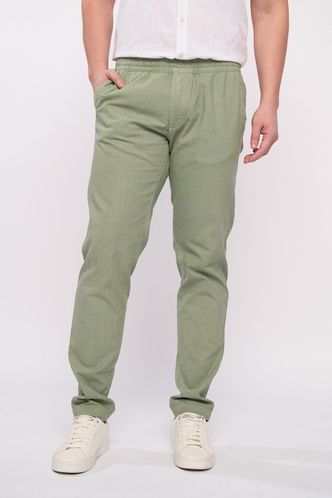 Мъжки панталон с джобове, Тип униформа, Kenvelo, Зелен, Зелен