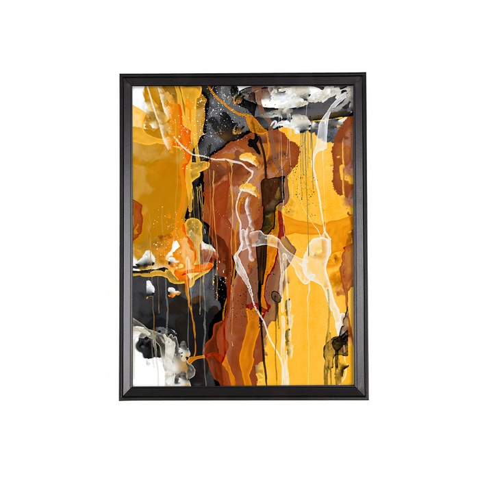 Tablou Decorativ Abstract Multicolor cu rama 30x40cm