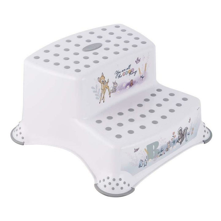 Повдигаща седалка, Keeeper, Igor, В две стъпки, Неплъзгаща се повърхност, 40 x 37 x 21 cm, Bambi, Nordic White