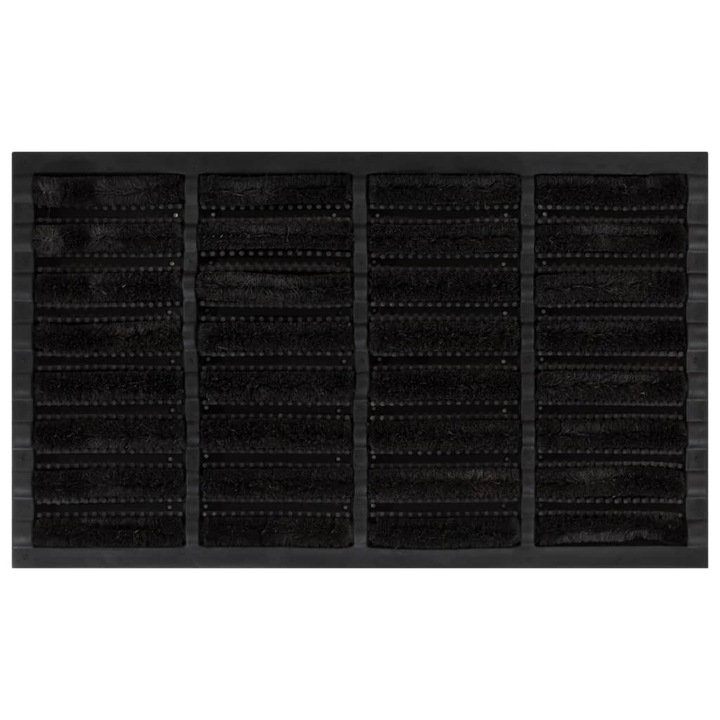 vidaXL téglalap alakú lábtörlő, 45x75 cm, gumi/kókusz, 2,9 kg