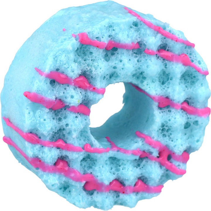 Hámló tusfürdő szivaccsal Sugar Junkie Donut Body Buffer, Bomb Cosmetics