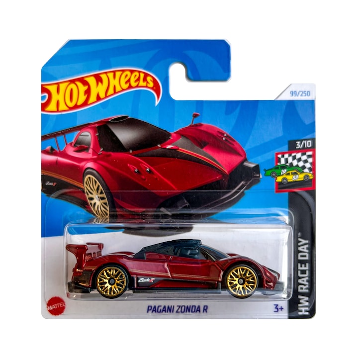 Hot Wheels metál autó, Pagani Zonda R, 1:64, piros
