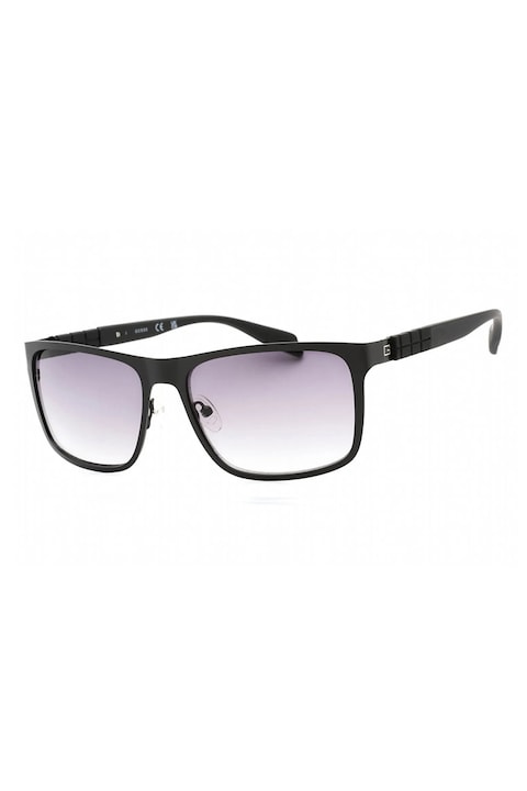 Guess, Правоъгълни слънчеви очила с градиента, Черен, 58-17-140