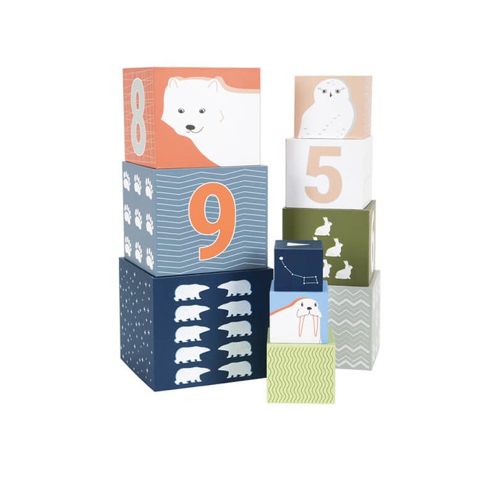 Set cuburi copii, Small Foot, Multicolor