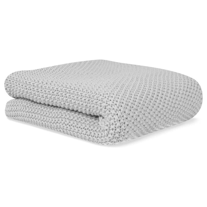 Patura copii, Bonjour bebe, Bumbac organic, Gri