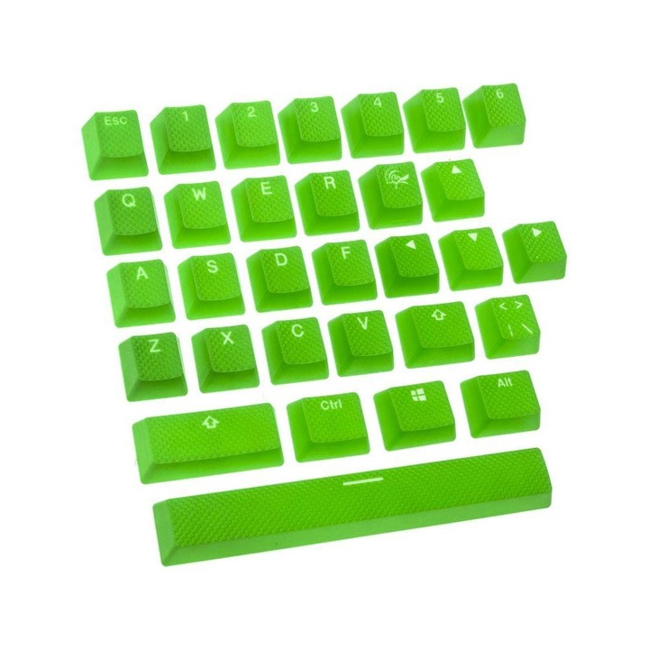 Капачки за бутони Ducky Rubber Green