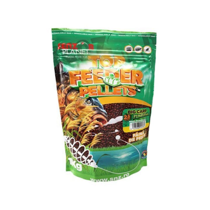 Pelete Senzor Top Feeder Fumigena Big Carp, 2.5mm, 1kg