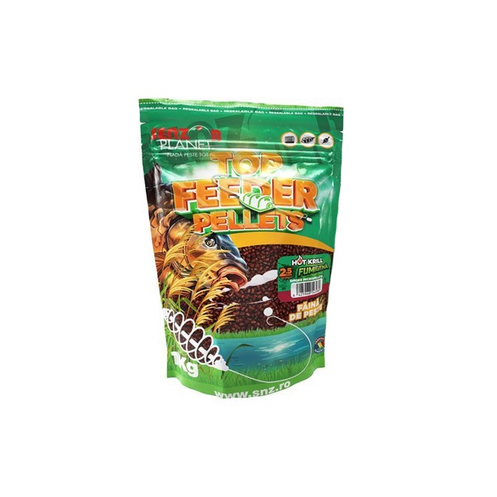 Pelete Senzor Top Feeder Hot Krill, 2.5mm, 1kg