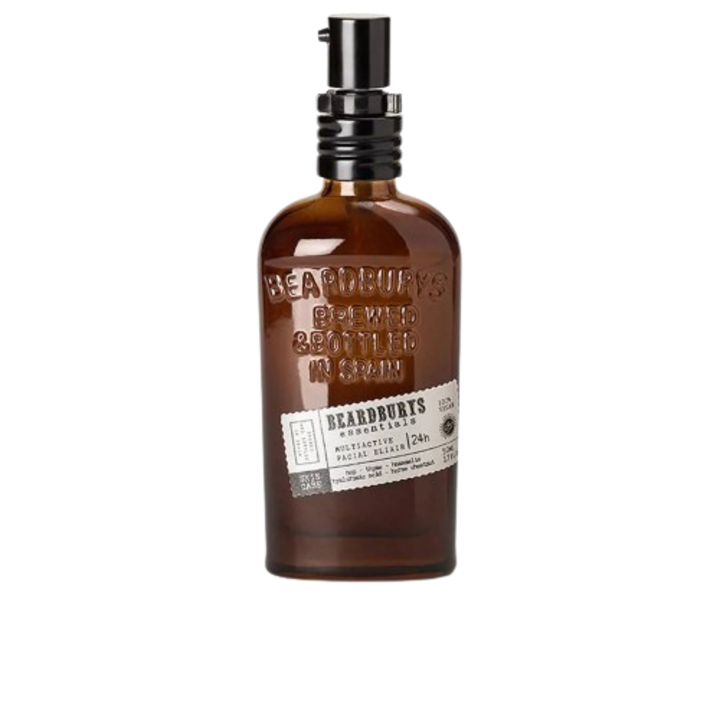 Ser facial ultra-hidratant, Beardburys Essentials multiactive facial elixir 24h, 50 ml