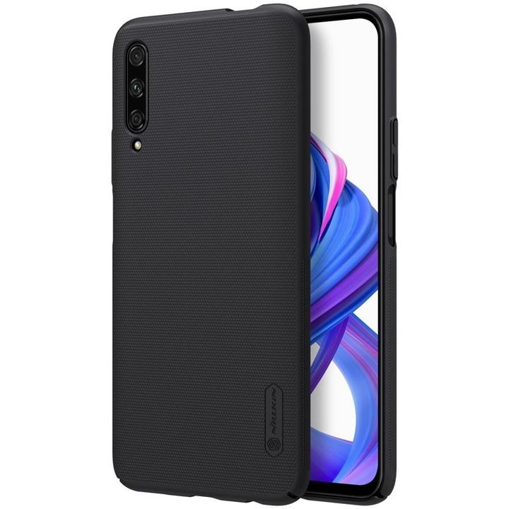 Калъф Nillkin, Съвместим с Huawei Honor 9X Pro, черен, серия Frosted Shield, защитен, тънък поликарбонат