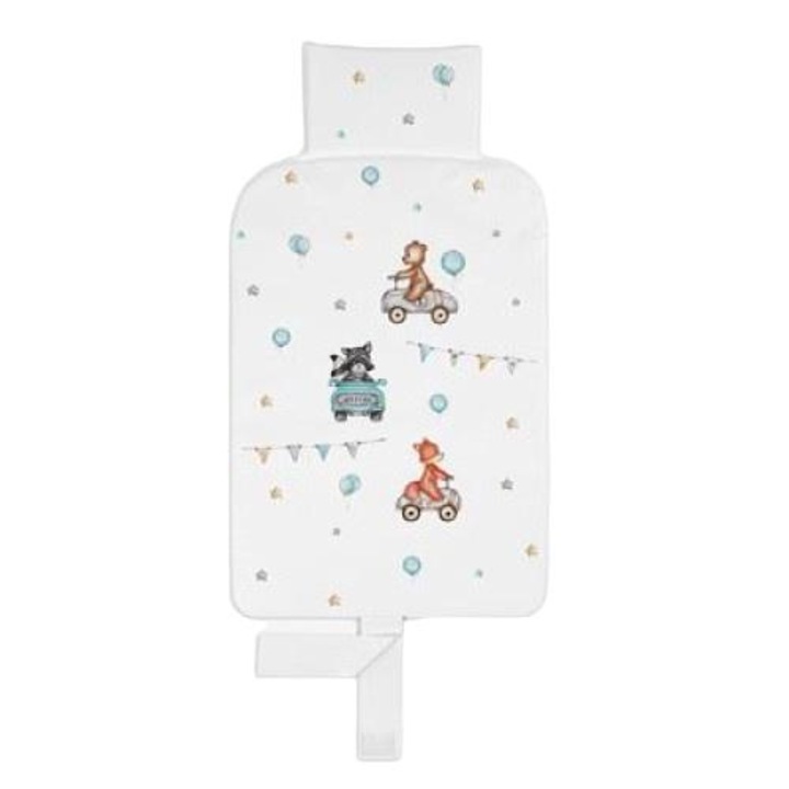 Masuta de infasat de calatorie, Albero Mio, Spuma poliuretanica, Alb