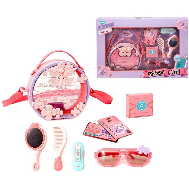 Set glamour cu gentuta, Trifox, Plastic, 3 ani+, Multicolor