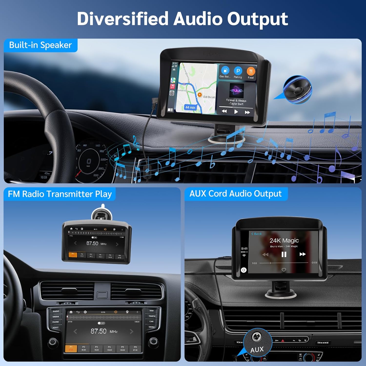 Multimedia Android Auto Sistem Multimedia Auto cu Apple CarPlay/Android Auto, Functie Modulator ...