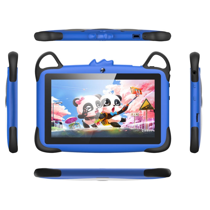 Tableta pentru copii Wintouch K717, Android, 1 GB RAM, 7 inchi, 8 GB, WIFI, Doua camere, Control parental, Albastru