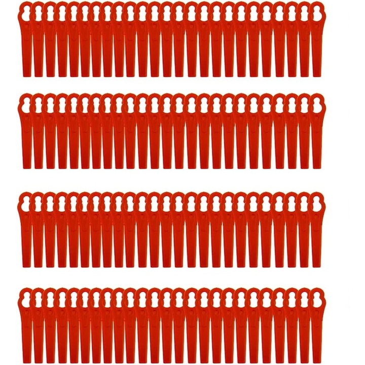 50 db Einhell FRT18A trimmer penge készlet, műanyag, 12x7mm, 83mm, piros