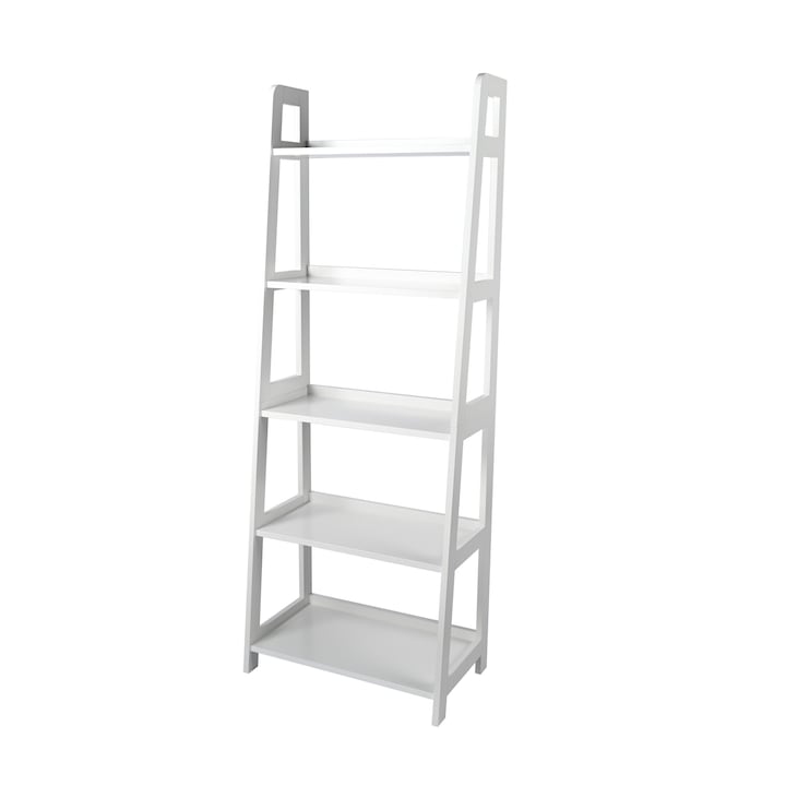 Етажерка Kring Marta, 5 рафта, 63,6x36x170 см, Бял