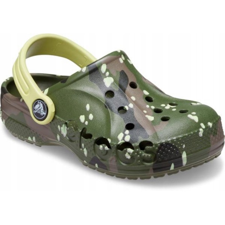 Sabotii Copii, Crocs, Toddler Baya Graphic Clog, Verde, Verde, 22-23 EU