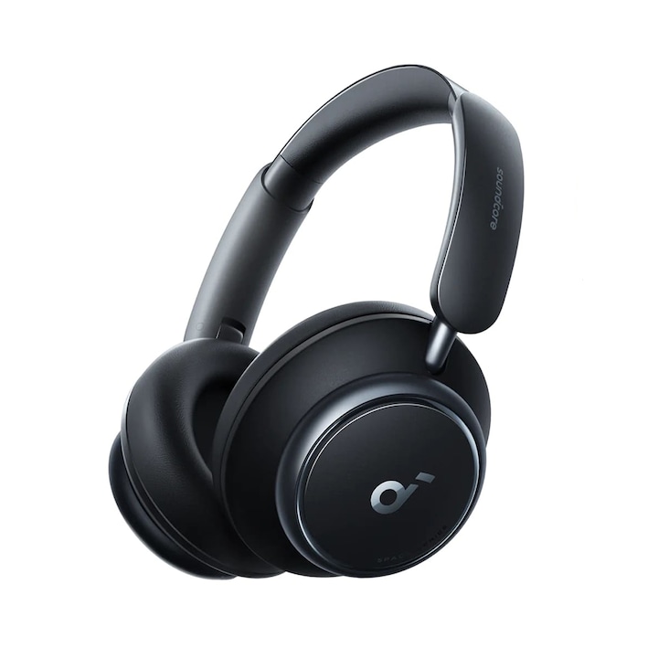 Слушалки Anker Space Q45 On-Ear A3040G11, Bluetooth 5.3, шумопотискане, USB-C, черни
