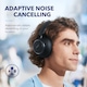 Слушалки Anker Space Q45 On-Ear A3040G11, Bluetooth 5.3, шумопотискане, USB-C, черни