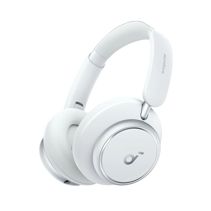 Anker Space Q45 fülre helyezhető fejhallgató (A3040G21), Bluetooth 5.3, zajszűrő, USB-C, fehér